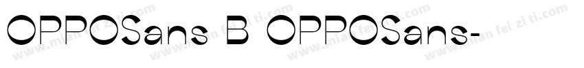 OPPOSans B OPPOSans字体转换